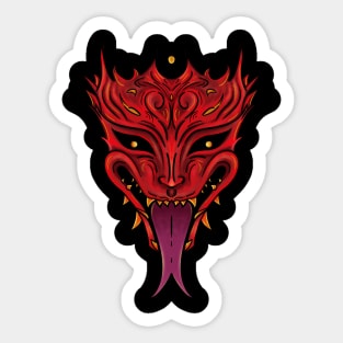 Demon Mask Sticker